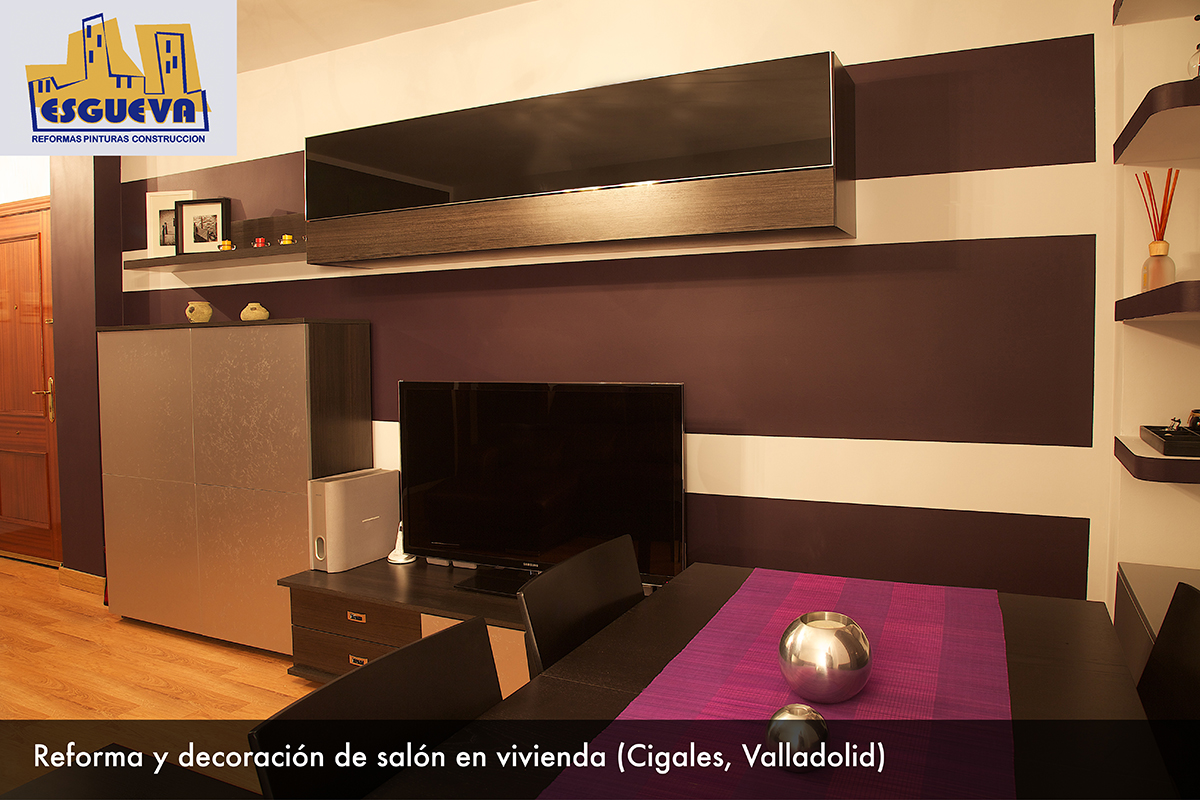 Reforma y decoración de salón en Cigales, (Valladolid)