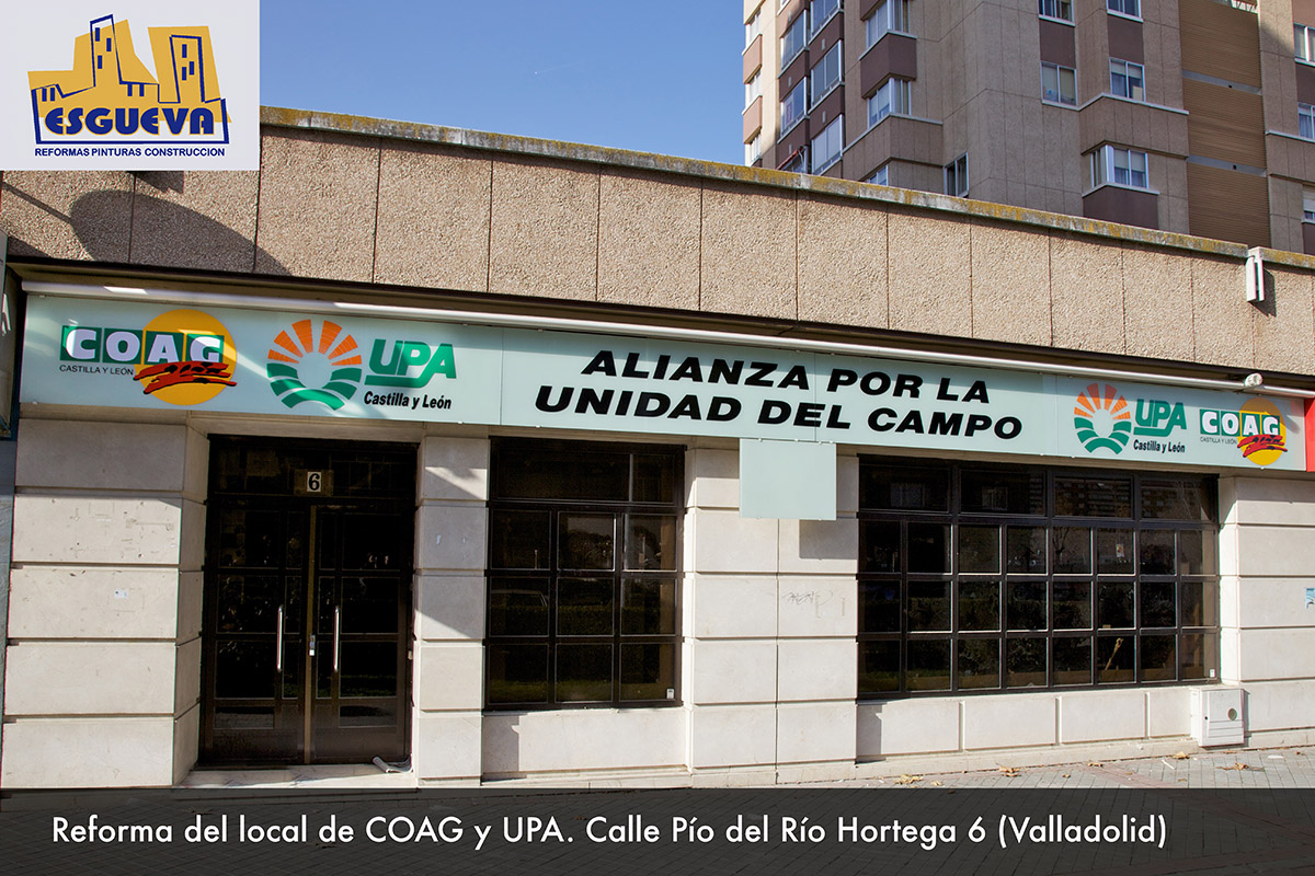 Reforma de local de UPA y COAG. C/ Pío del Río Hortega (Valladolid)